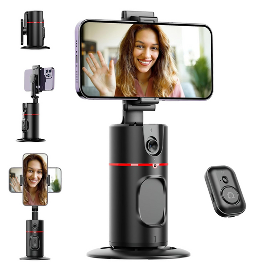 Face Tracking Gimbal With Remote Shutter, for Smartphone Live